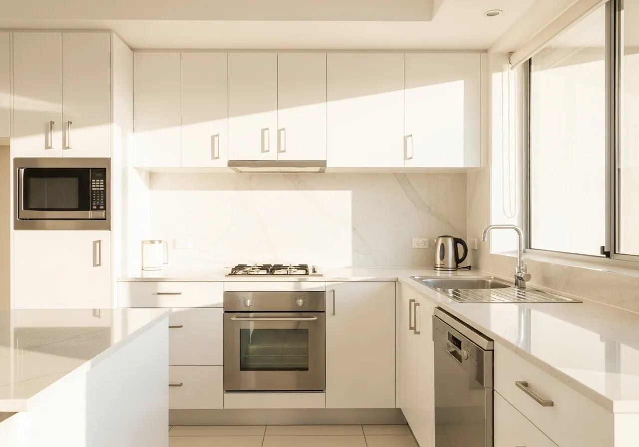 Clean home kitchen